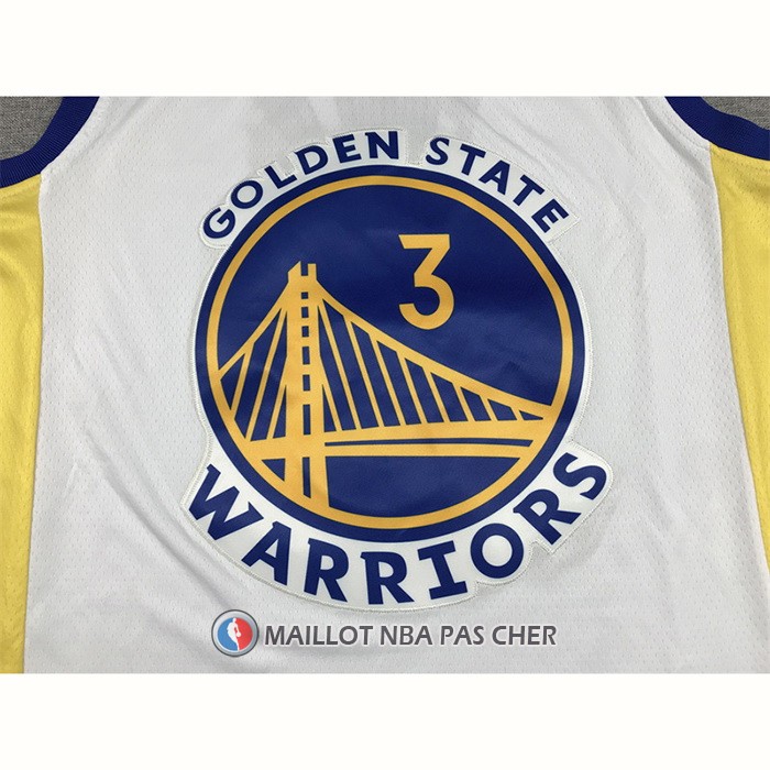 Maillot Golden State Warriors Jordan Poole NO 3 Association 2022-23 Blanc